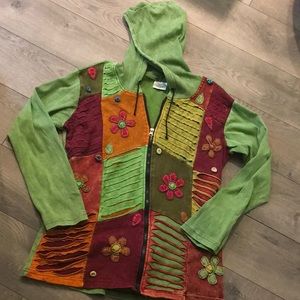 ZIPPER FRONT JACKET/TOP